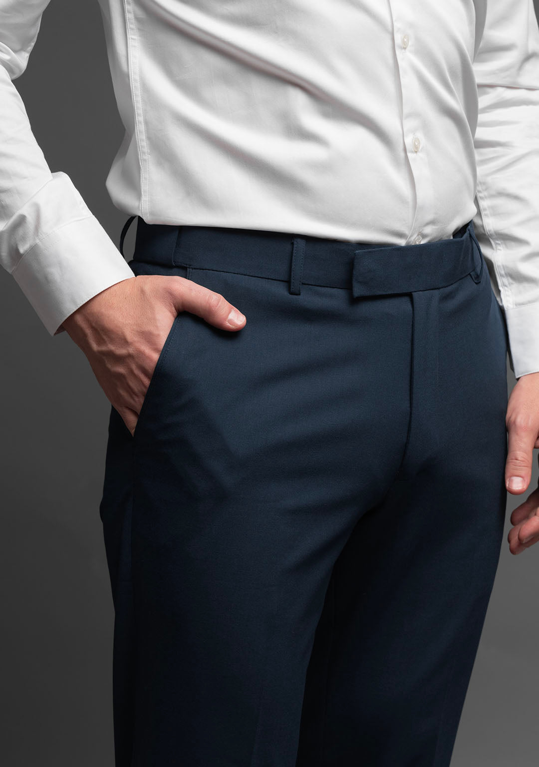 Arctic Dust Colour Formal Trousers for Men - Elite Trouser by Aristobrat