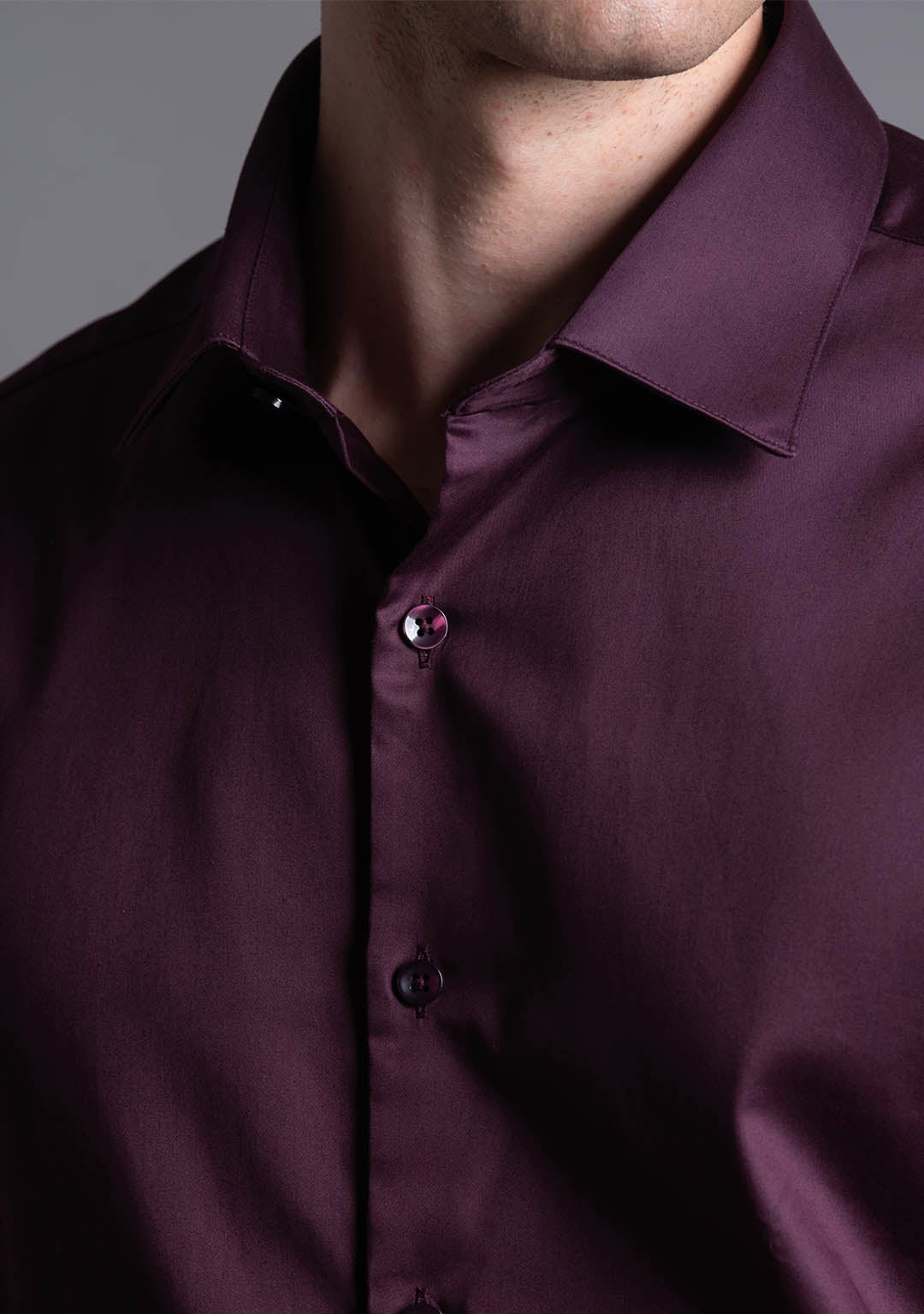 Business Class Shirt in Italian Plum