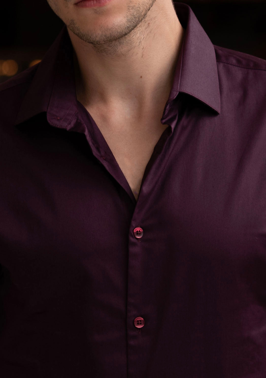 Business Class Shirt in Italian Plum