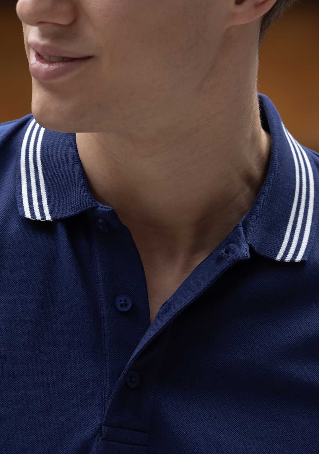 Luxury Polo in Blue Nautical