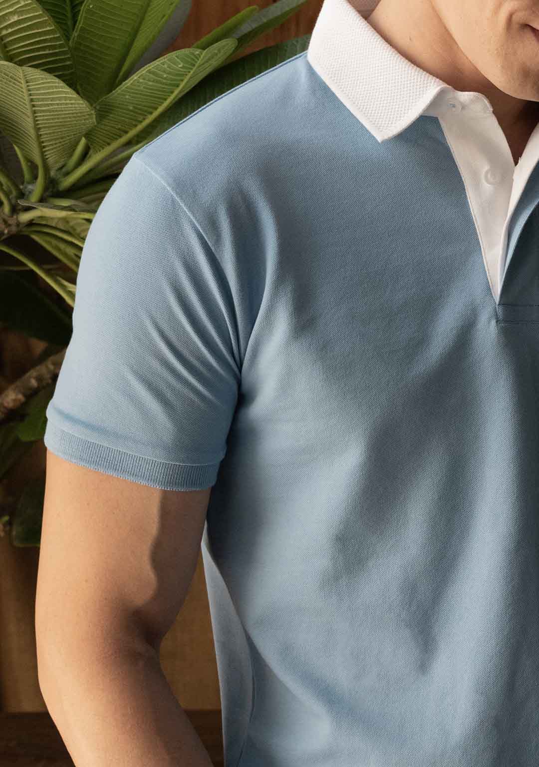 Luxury Polo in Placid Blue