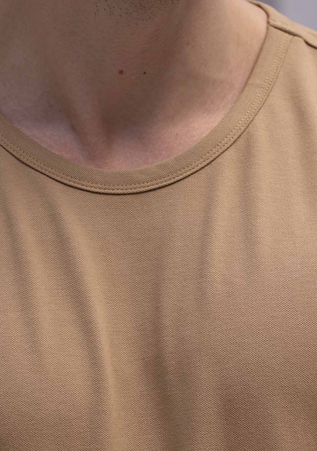 Piqué T-Shirt in Mocha