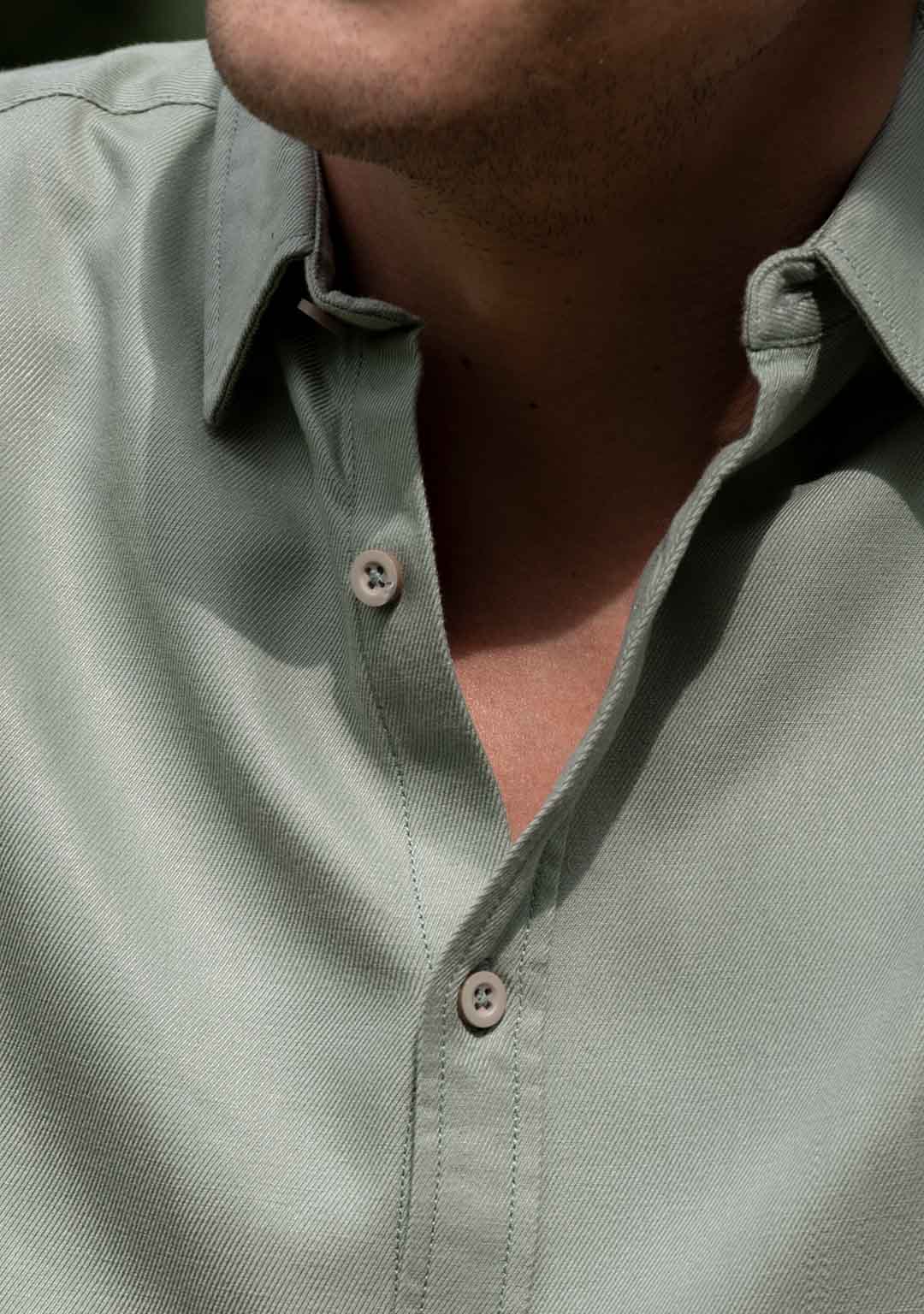 Tencel™ Shirt in Sage Green