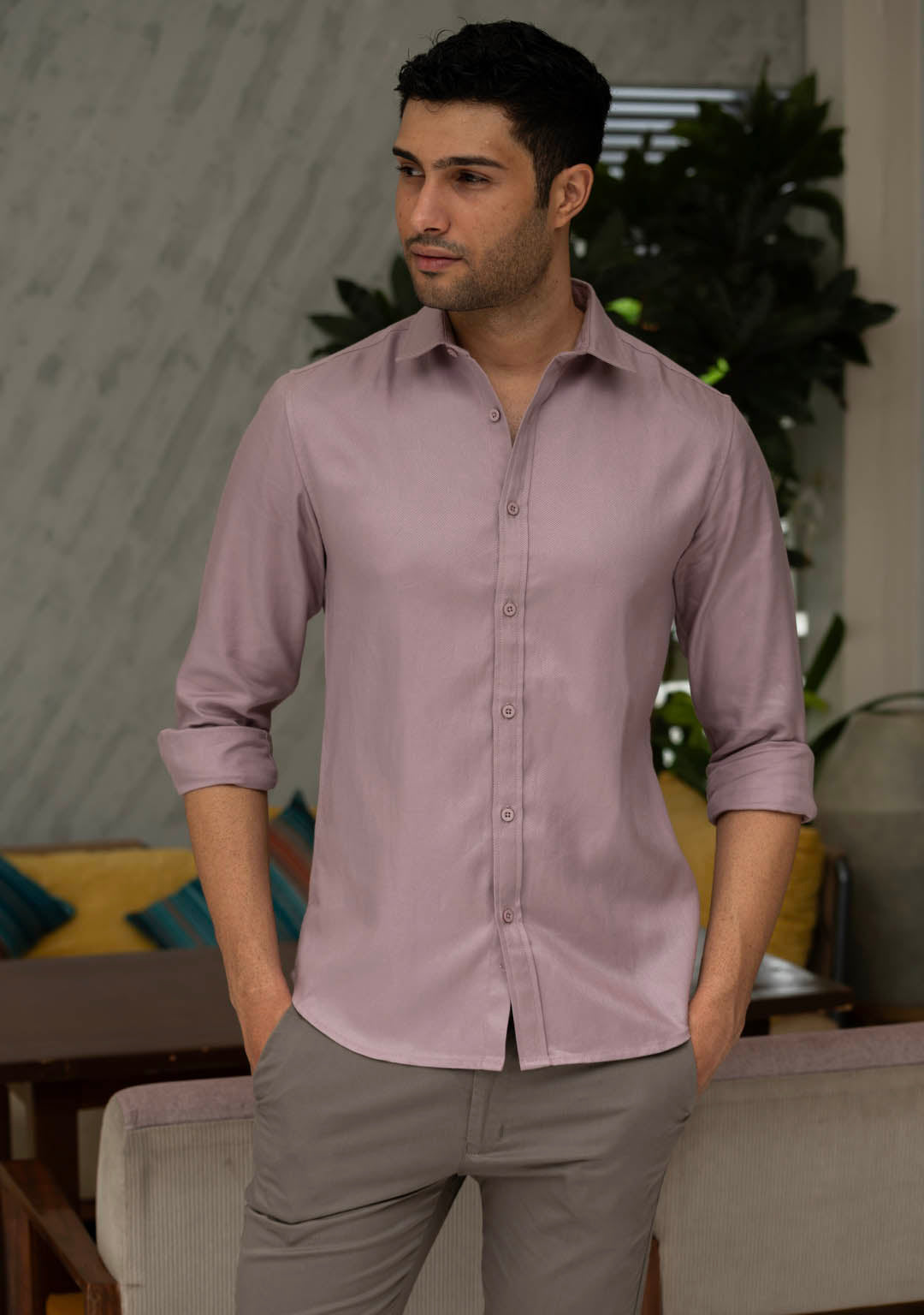 Tencel™ Shirt in Elderberry