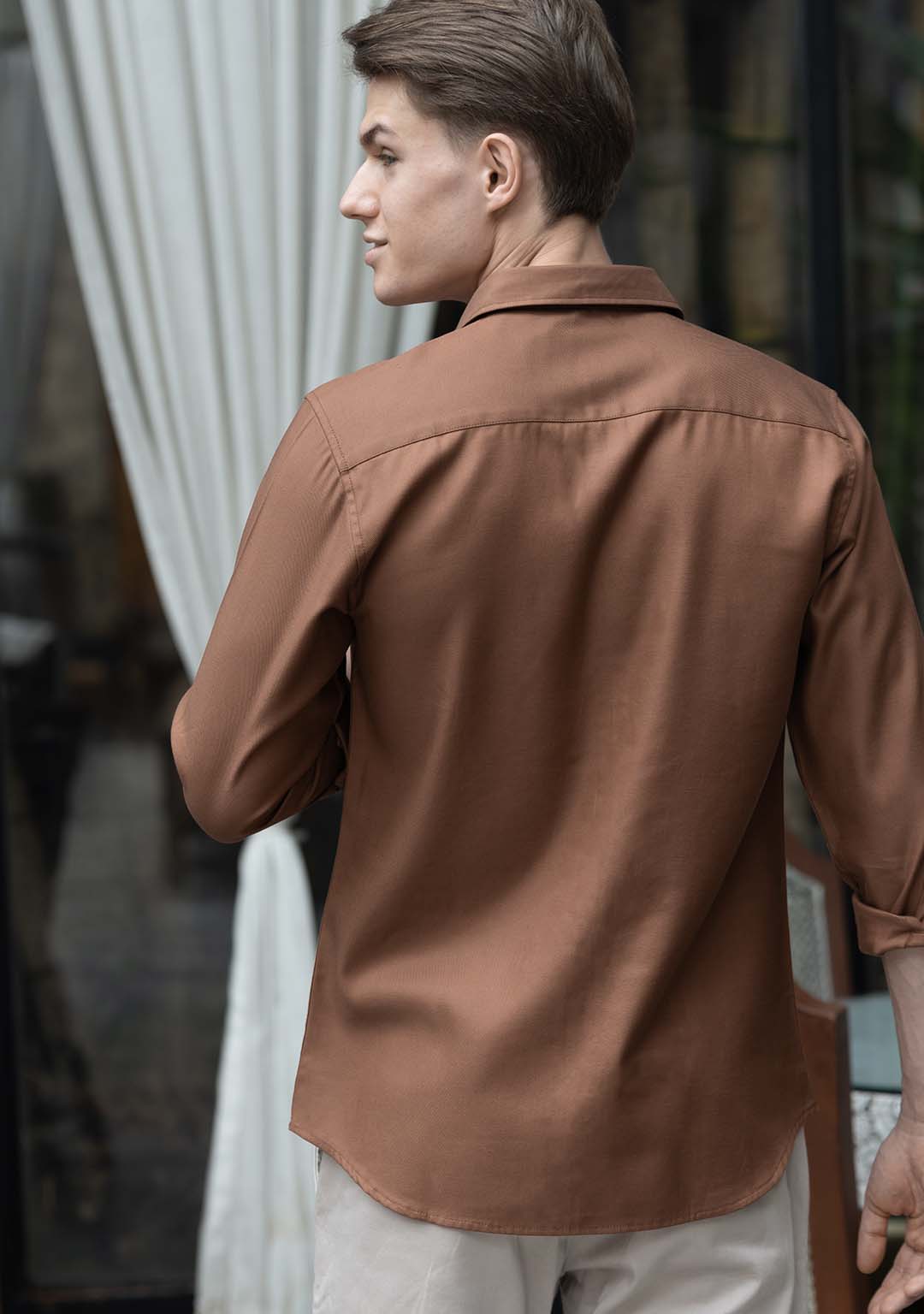 Tencel™ Shirt in Nutmeg