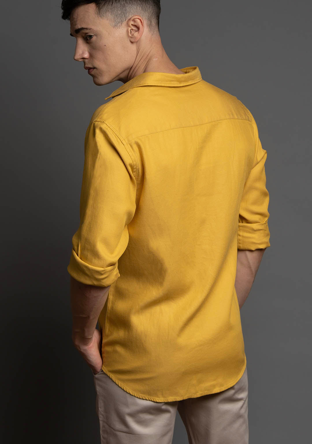 Tencel™ Shirt in Sunset Gold